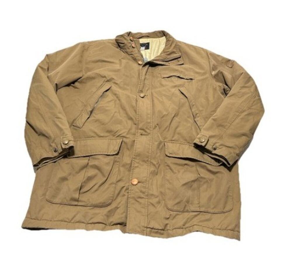 PAUL & SHARK Men's Coat Jacket Size XL Tan Full Zip Utility Coat